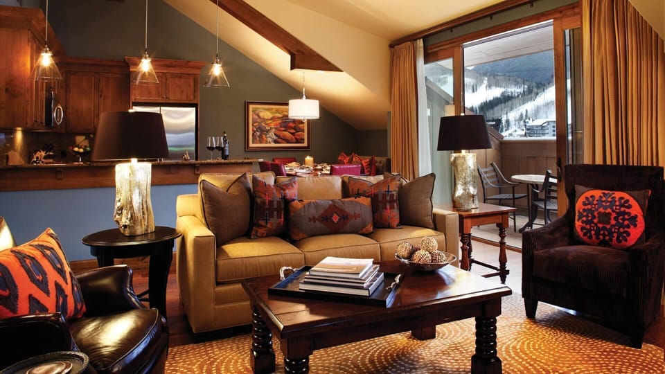Living Room and Kitchen Area