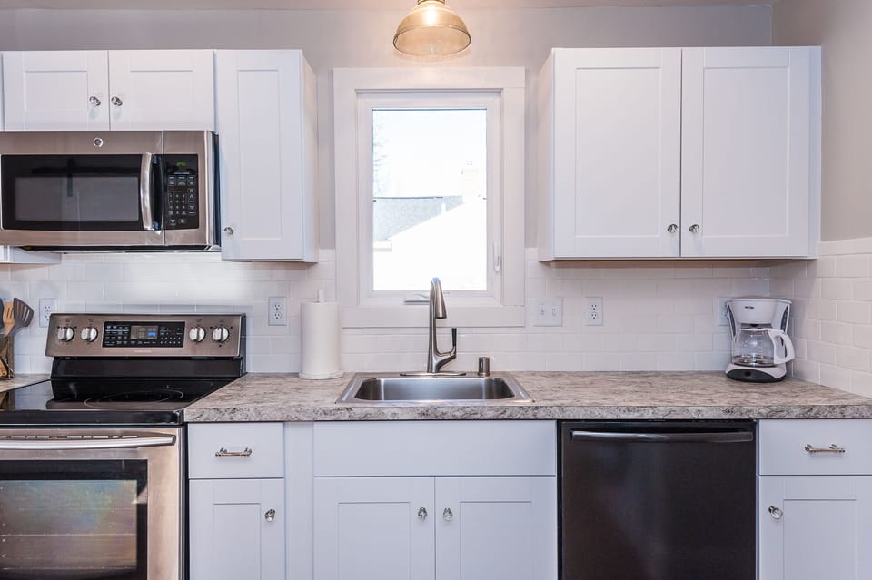 Enjoy cooking home made meals in your home away from home.