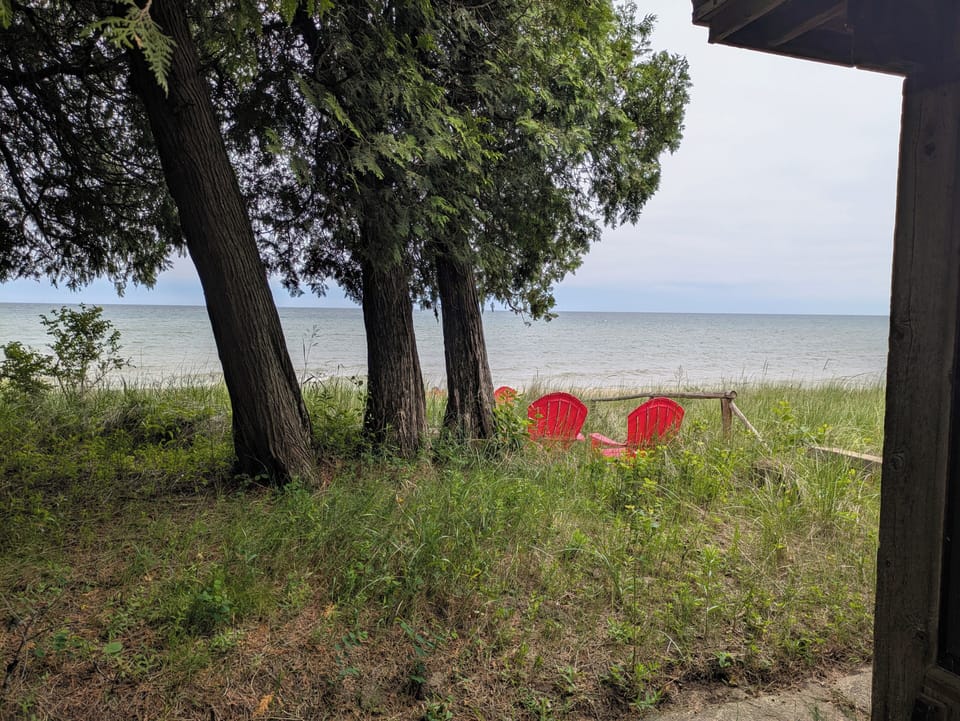 The perfect spot to spend the day by the water. 