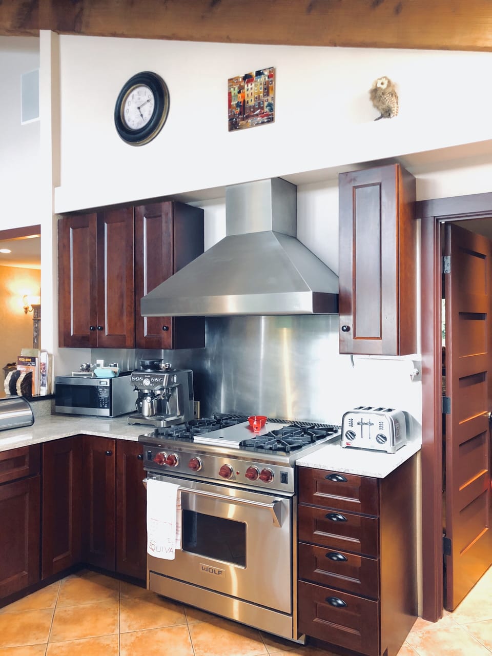 Wolf range & oven, coffe / espresso machine, etc