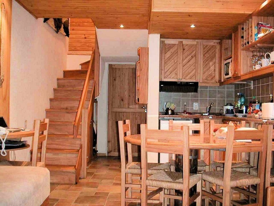 Dining area and Kitchen Casa las Lenas