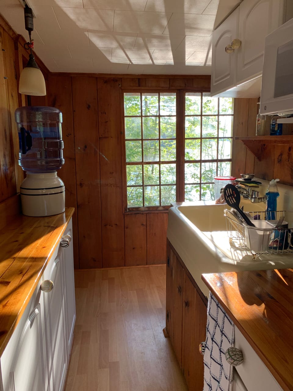 Kitchen view  from the fridge/stove 