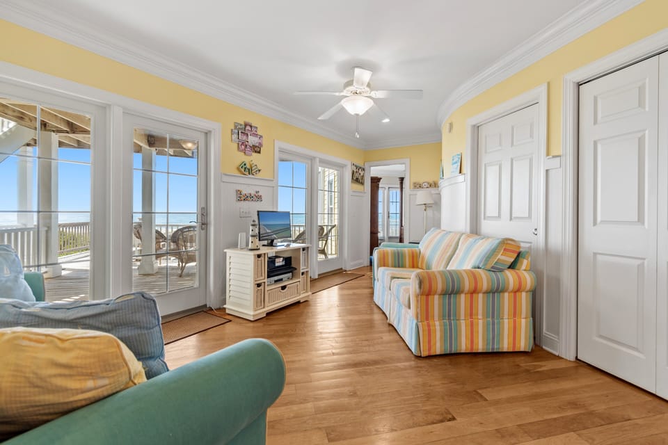 Downstairs sitting area