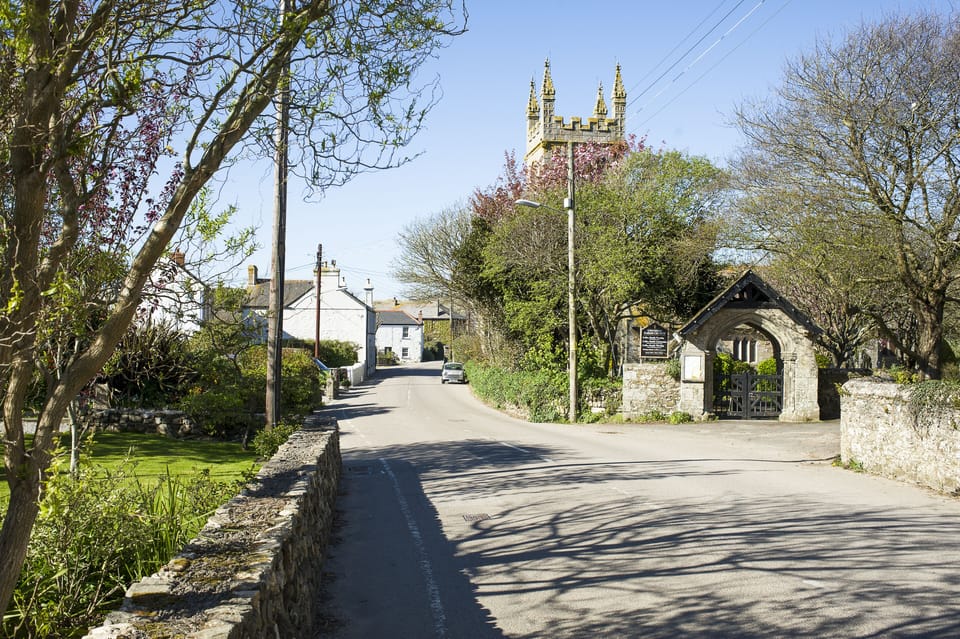 The quiet seaside village of Gwithian.