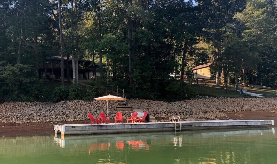 16'x 60' private dock that can accommodate up to 4 boats and 2 jet skis. 