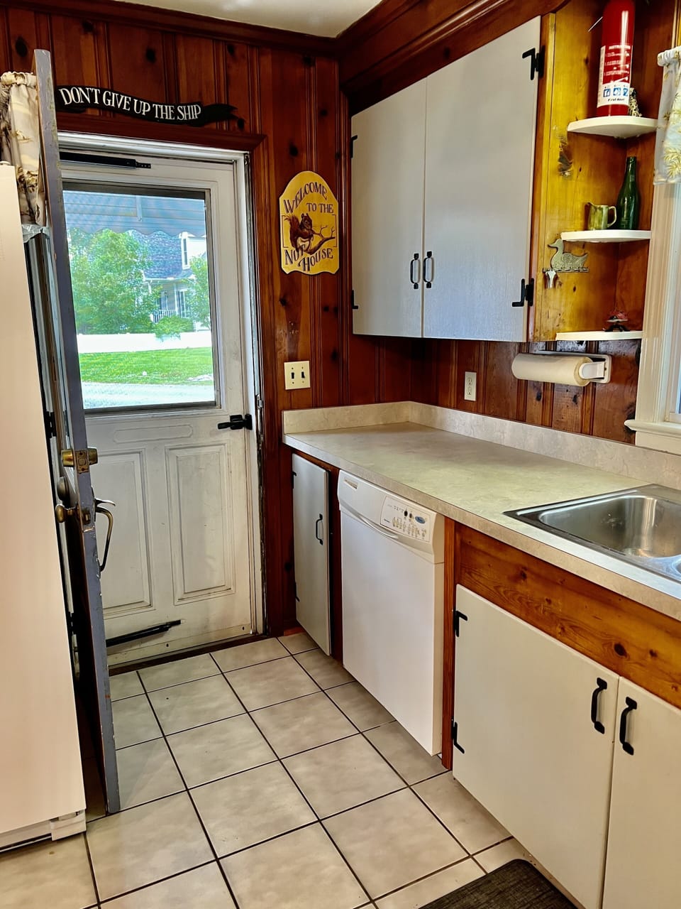 Knobby pine kitchen - take you back to the way the shore was.  