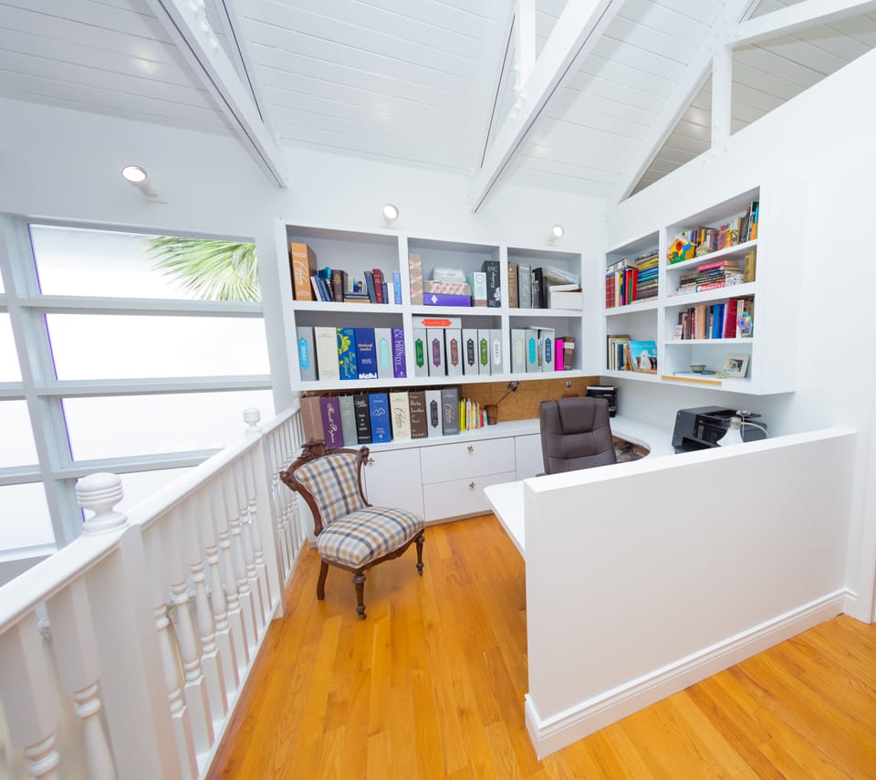 Upstairs office nook
