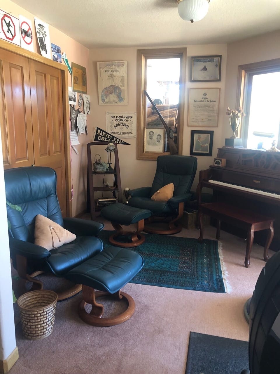 Piano, Garden Level Family Room