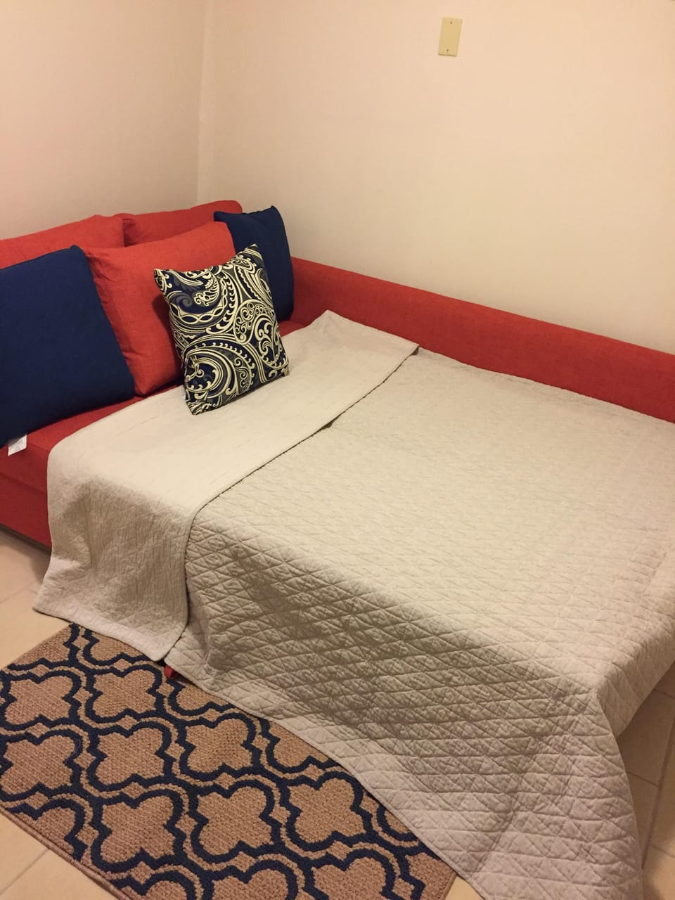 Queen sofa bed in downstairs living quarters