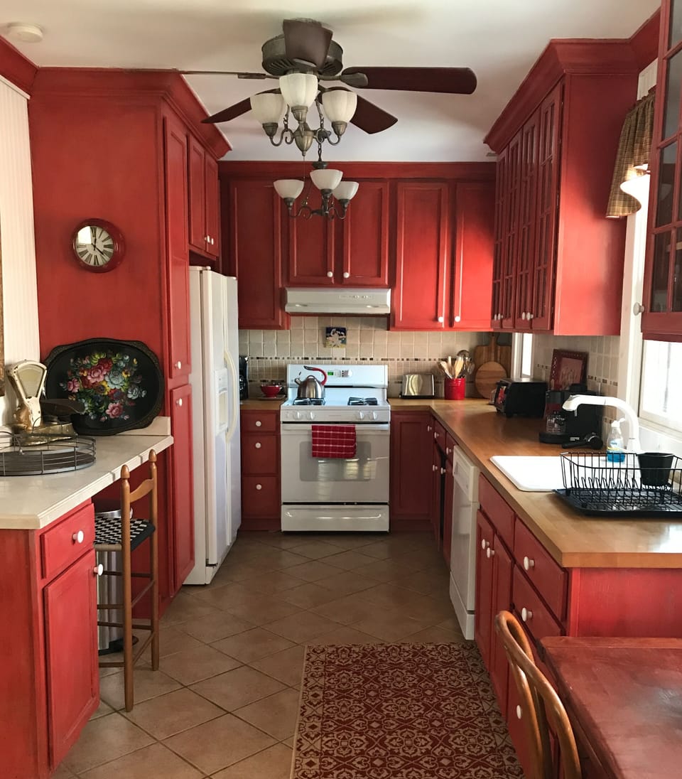 Fully stocked kitchen