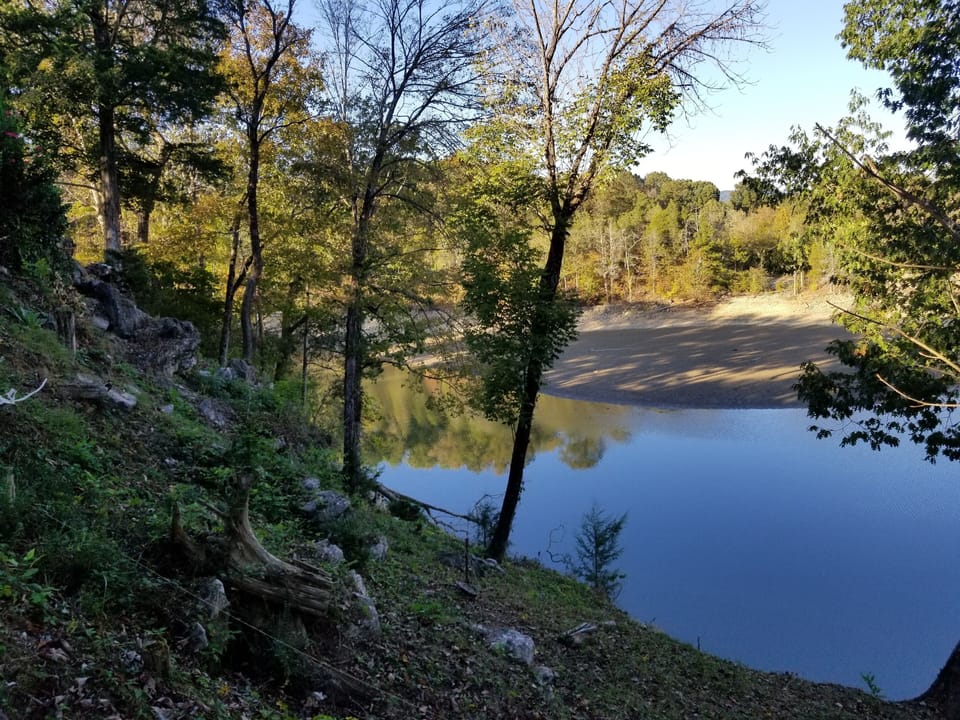 View down lake in Mid October