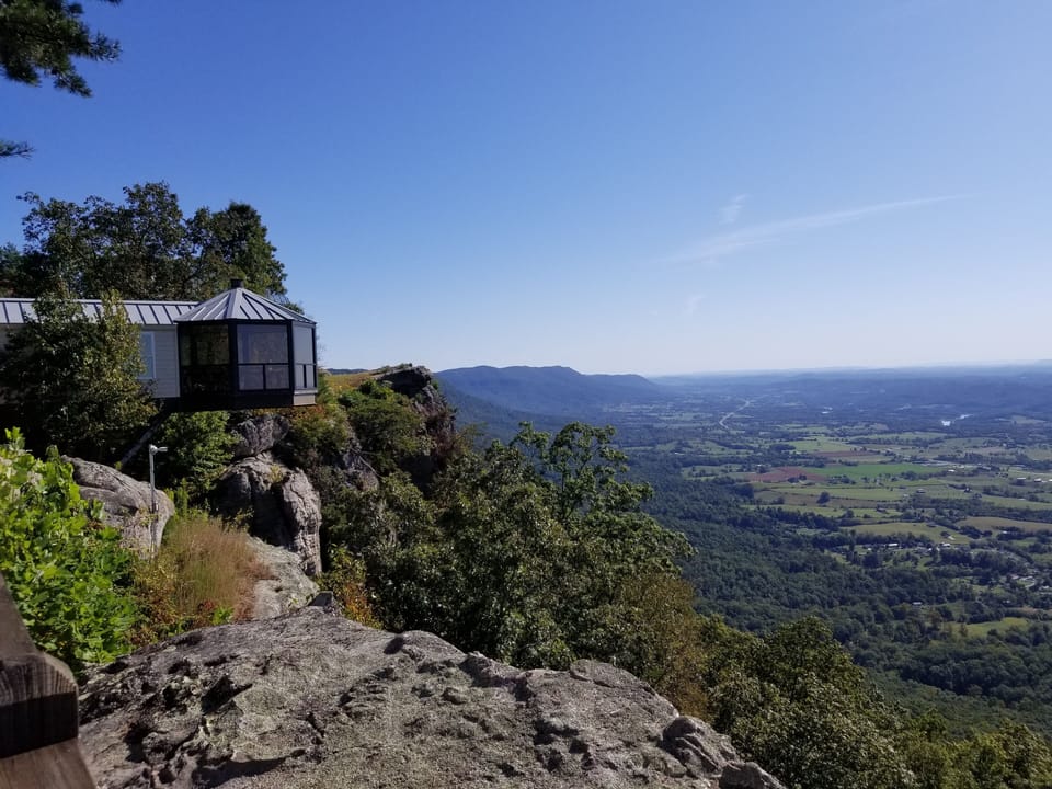 View from McLoud Mountain Restaurant about 15 minutes from the house