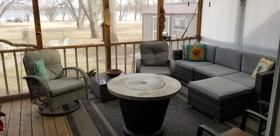 Screened in deck