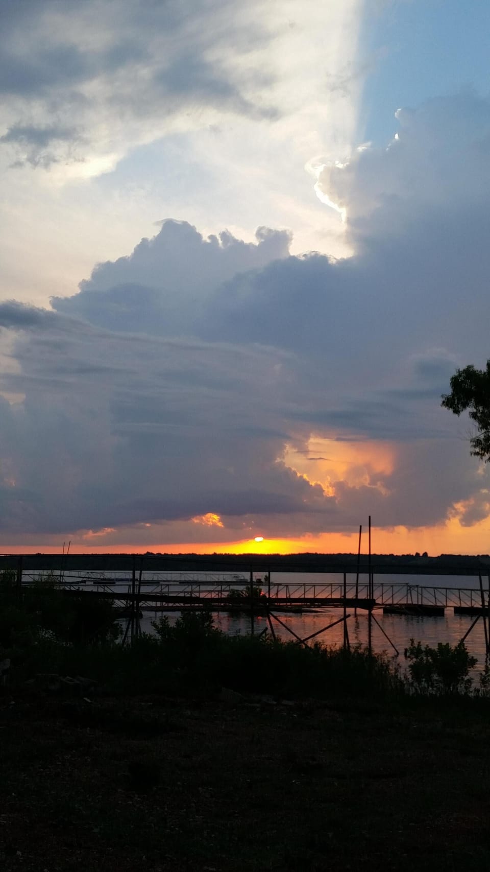 Beautiful sunsets from dock