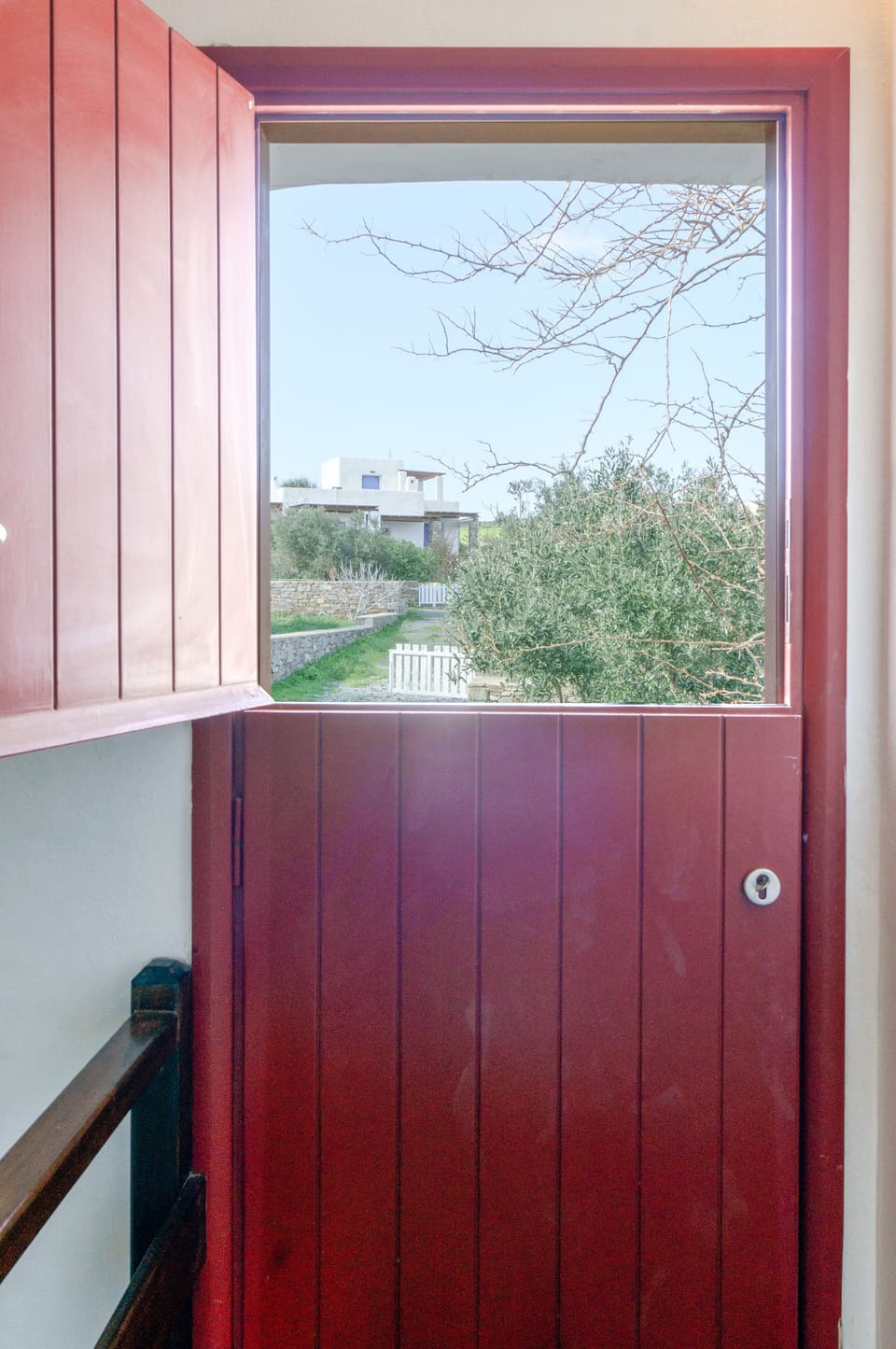 Barn-style front door