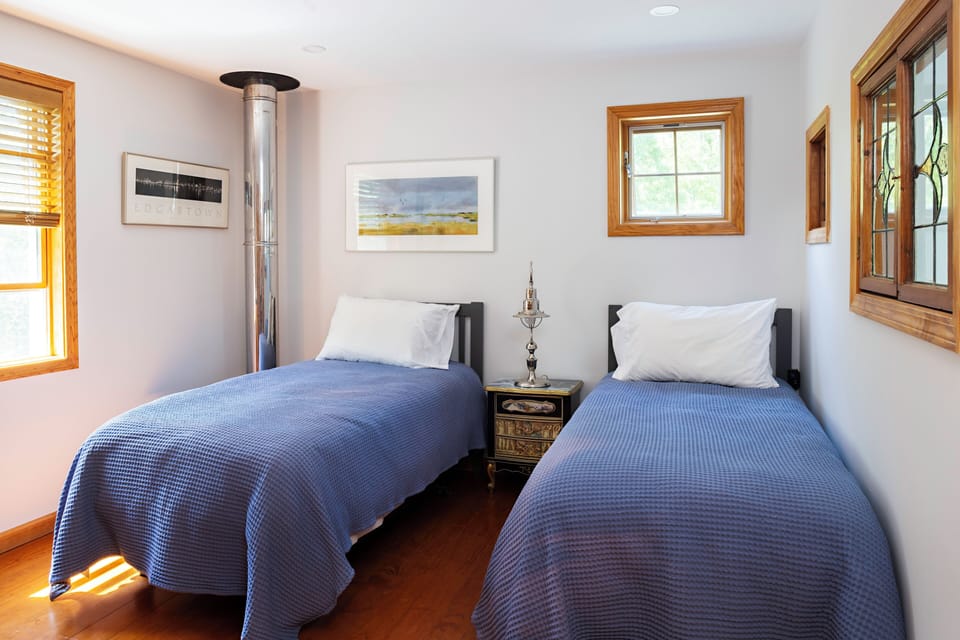 Second-floor bedroom, which can be configured as two Twins or one King. 