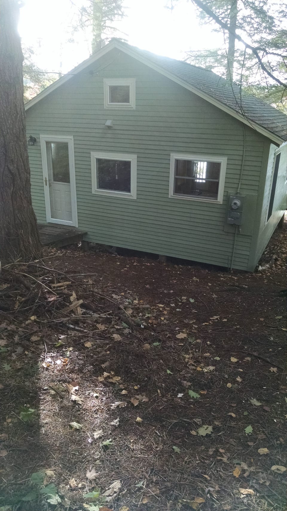 back of camp from parking area
