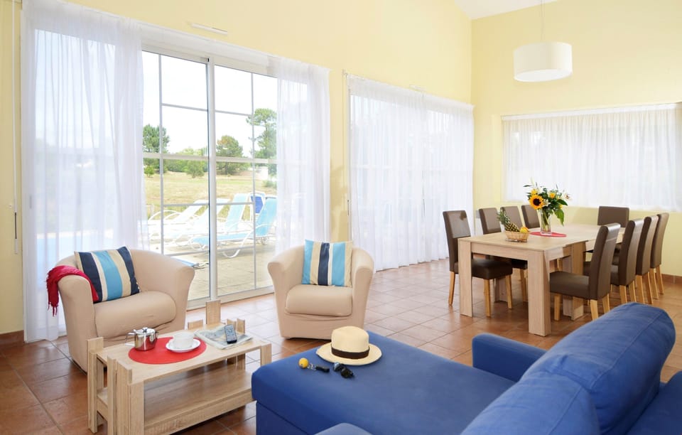 Sit back and relax on the plush sofas after a great day.