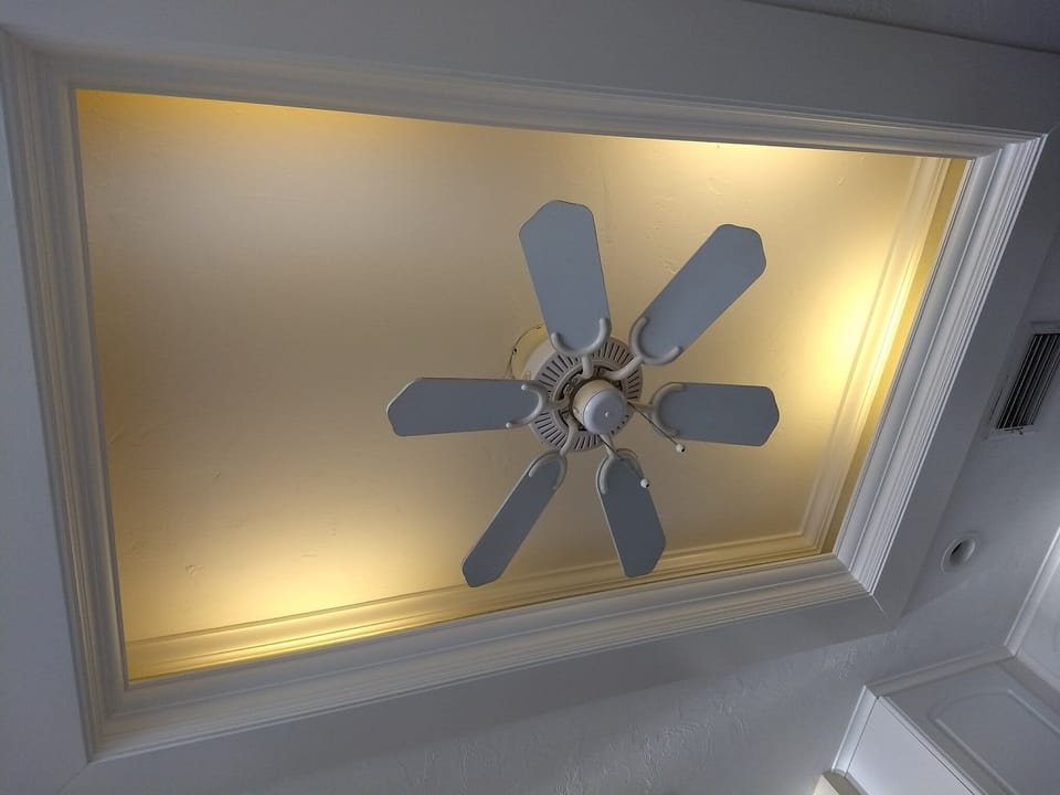 Tray ceiling in new kitchen