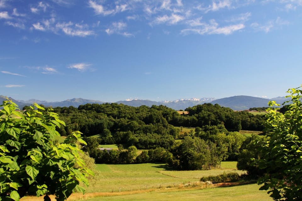 Snow capped peaks of Spain and Superbagneres