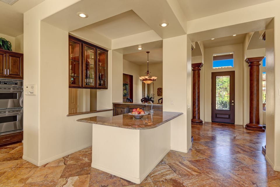 Bar Area with wine fridge