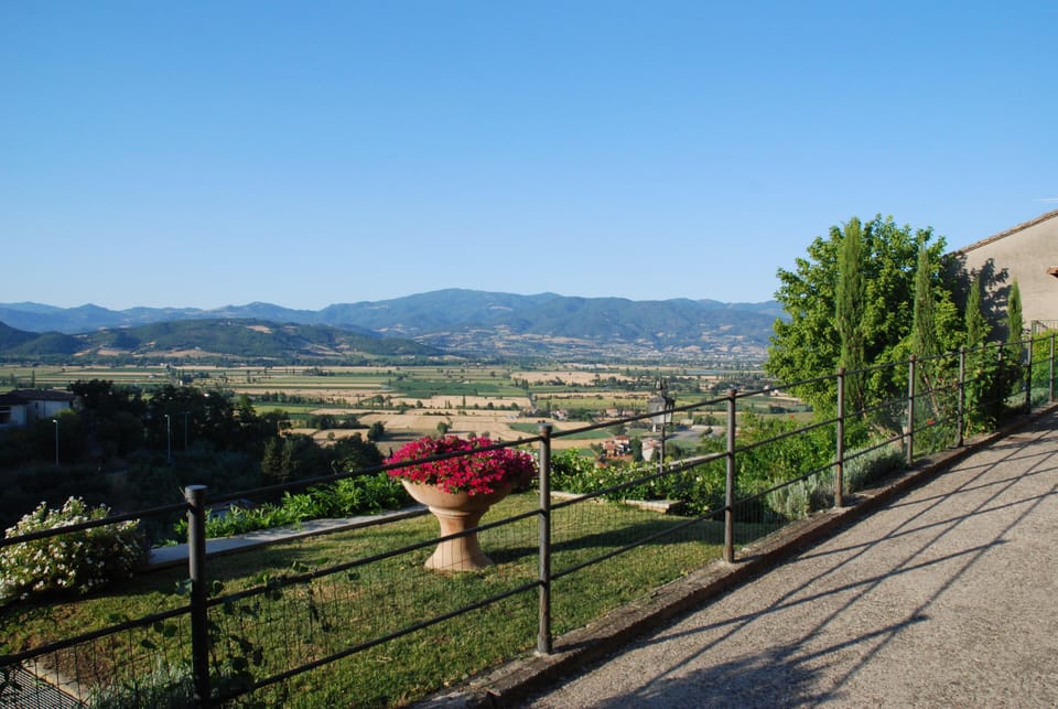 Landscape from the walls of Anghiari