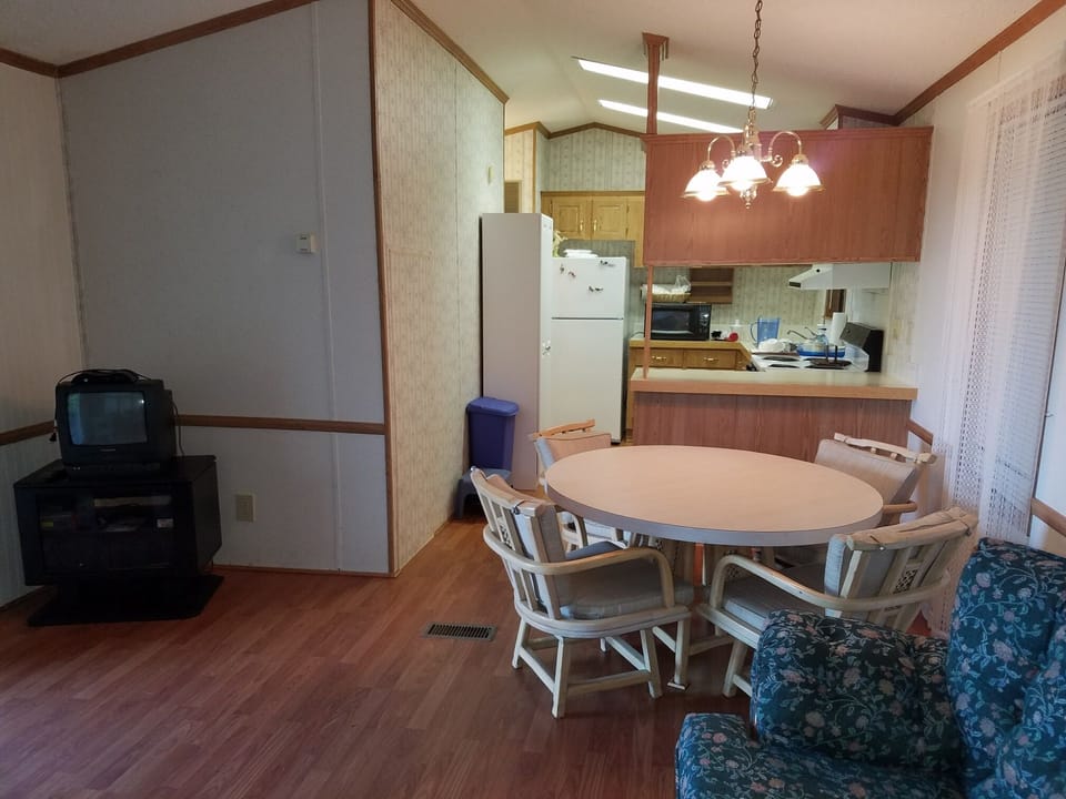 Living room dining area