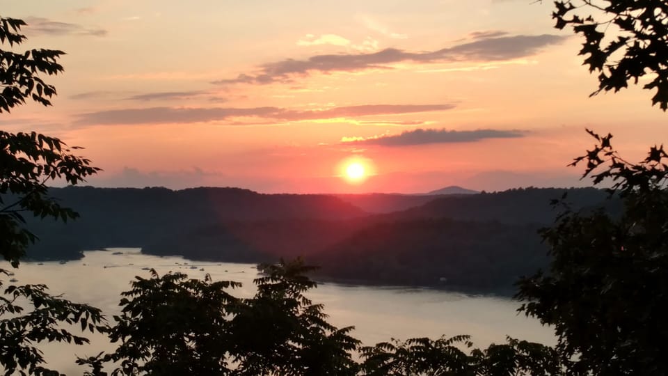 Sunset from the deck