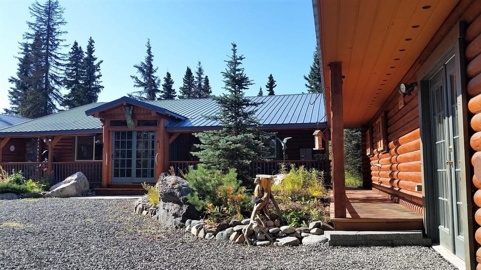 2 separate log homes on an acre for a great shared Alaskan experience