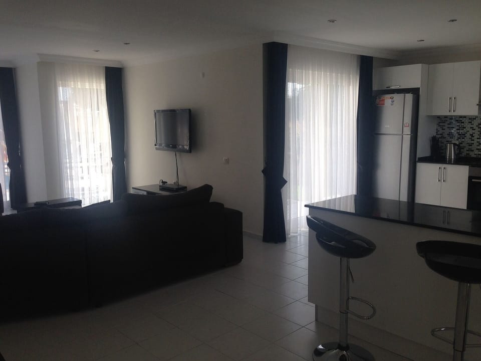 Kitchen to open plan living room