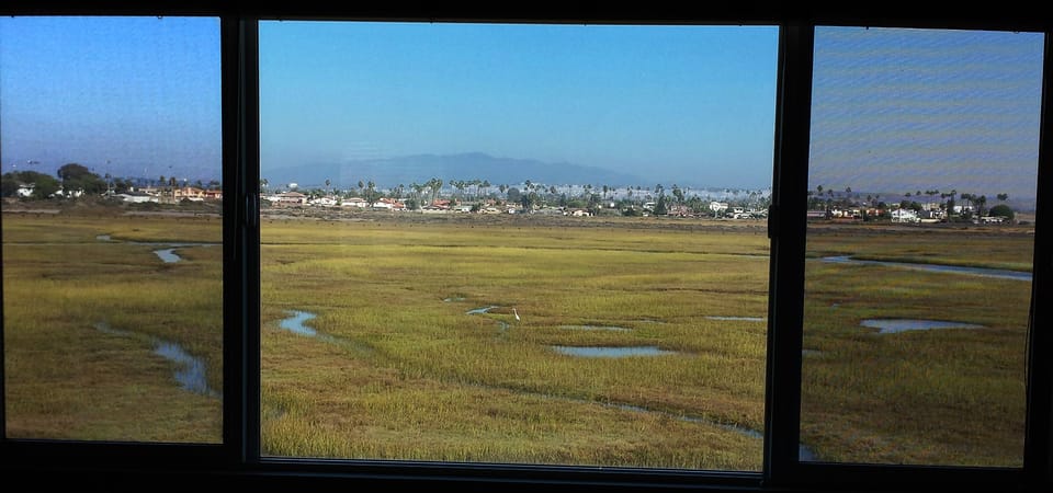 Bedroom View of the Estuary and SD Mountains.