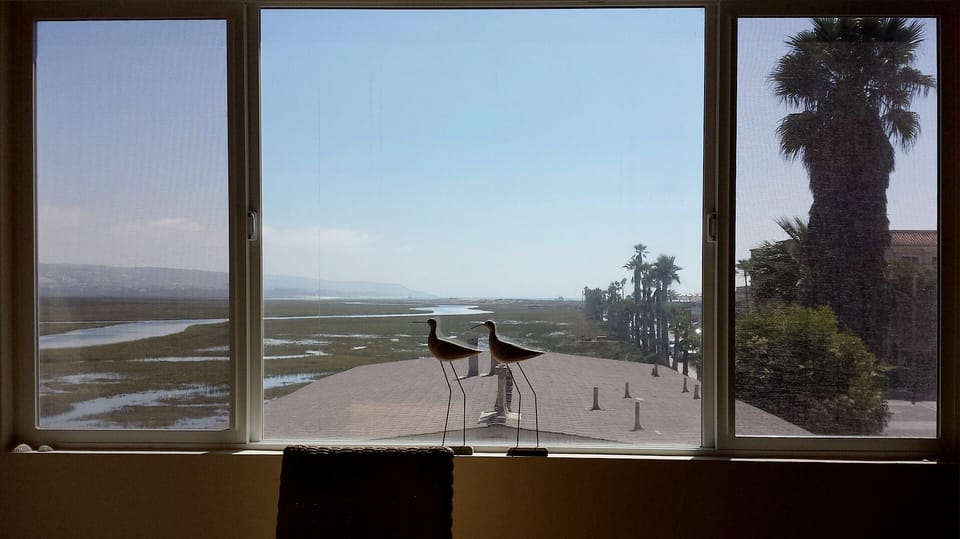 Dining Room View of Estuary, Mountains & Pacific Ocean