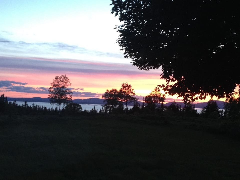 Sunset view from West Bedroom