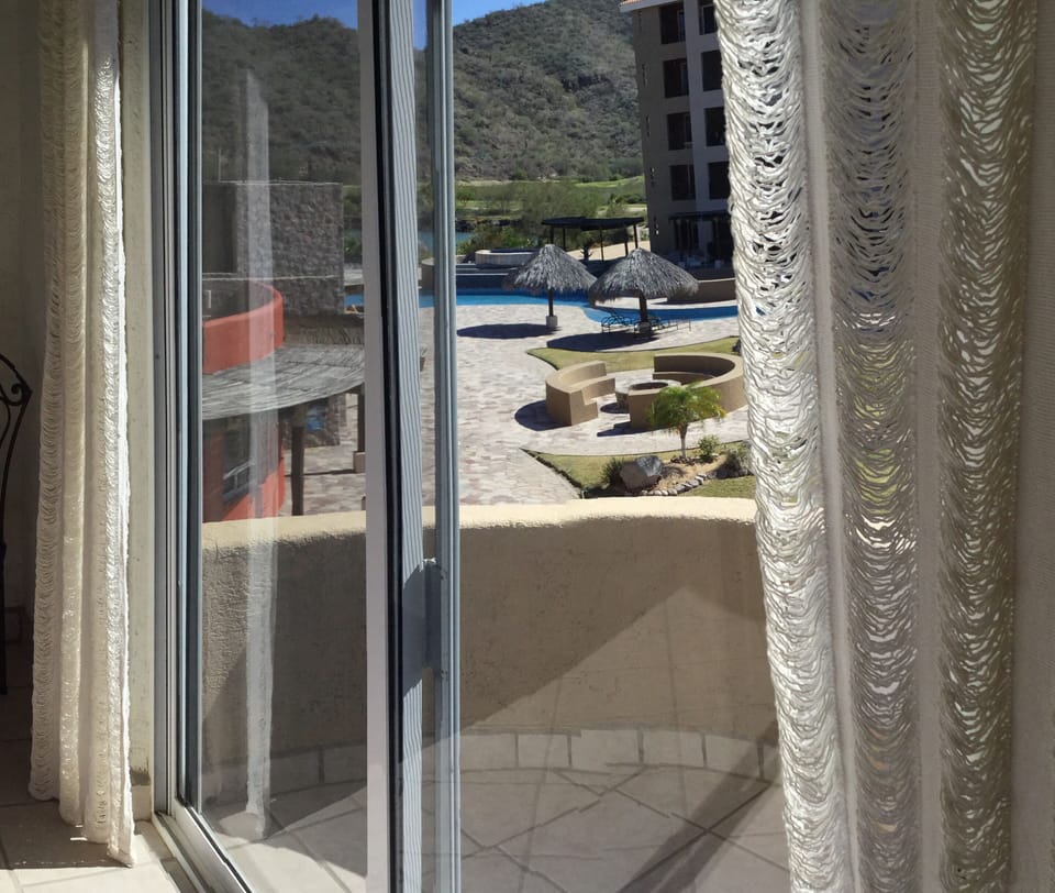 Cinderella balcony off master.Pool and sunset views.