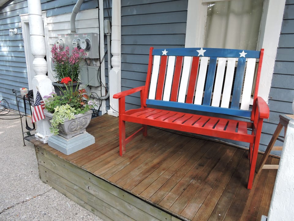 Side porch.