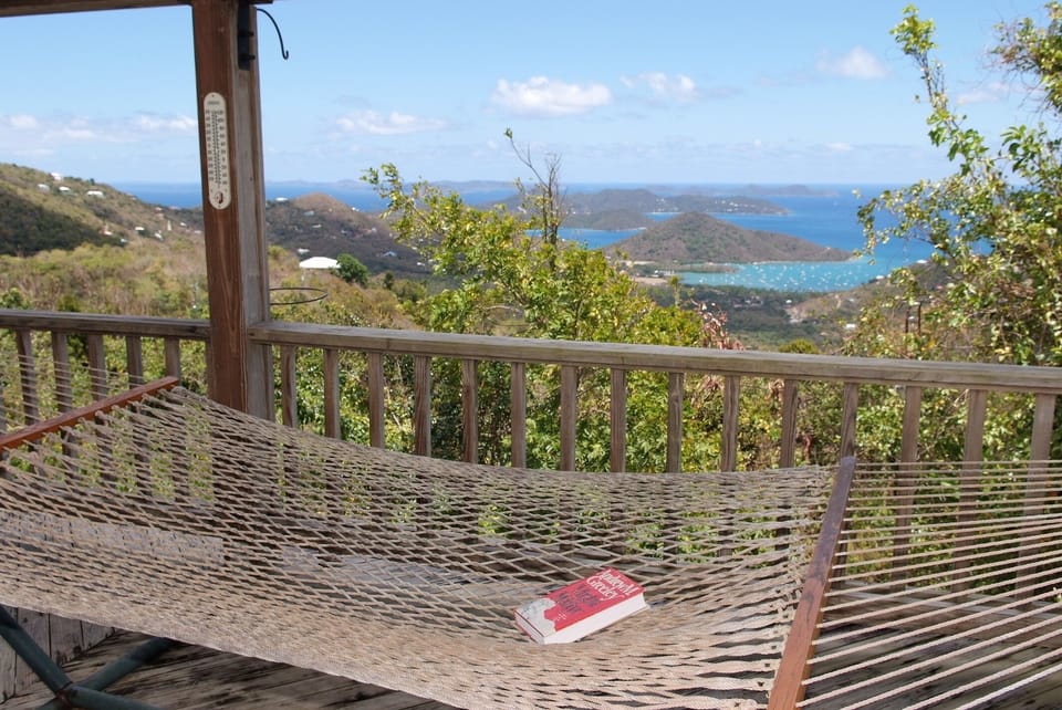 Your comfy hammock with a perfect view of Coral Bay