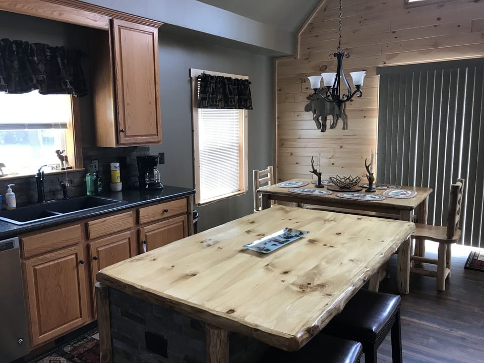 Kitchen Table for 8 and Island for 3