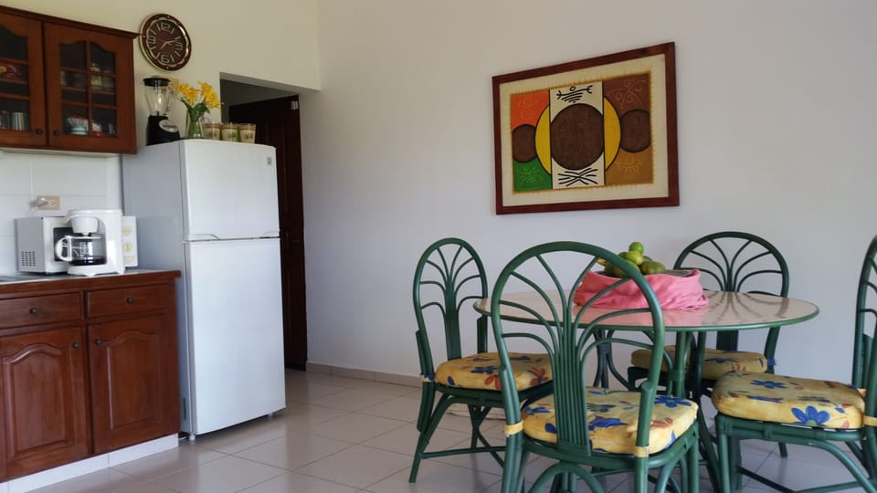 A kitchen 
 at Cabarete Vacation Villa Apartments/Condo