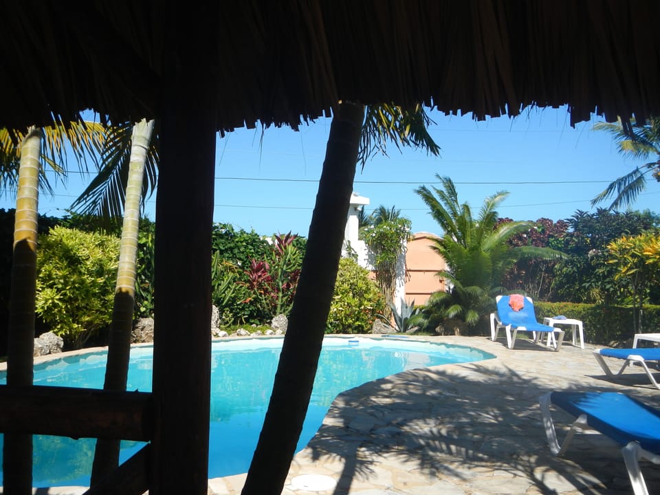 ...TiKi lounge by the pool...at Cabarete Vacation Villa...