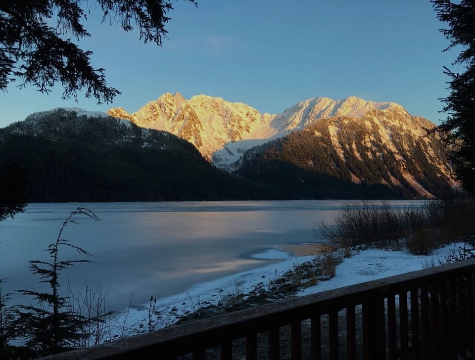 Winters are magical too. Come skate on our lake....
