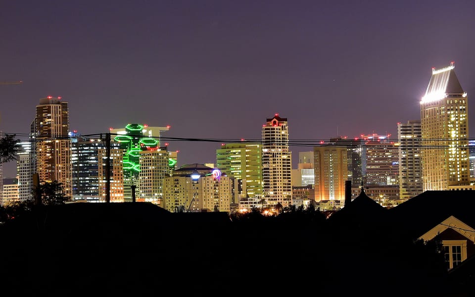 This is your San Diego skyline view!!