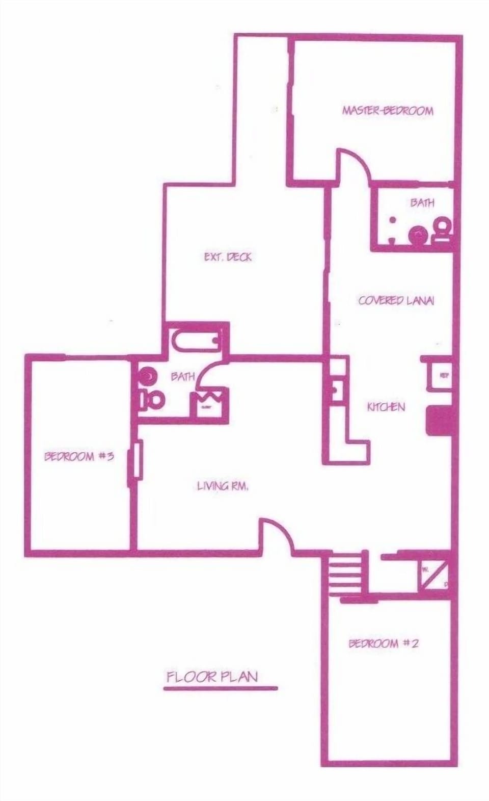 floor plan for Beachcomber Bungalow