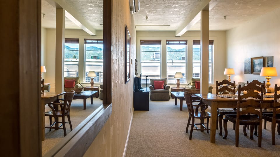 View down the hallway