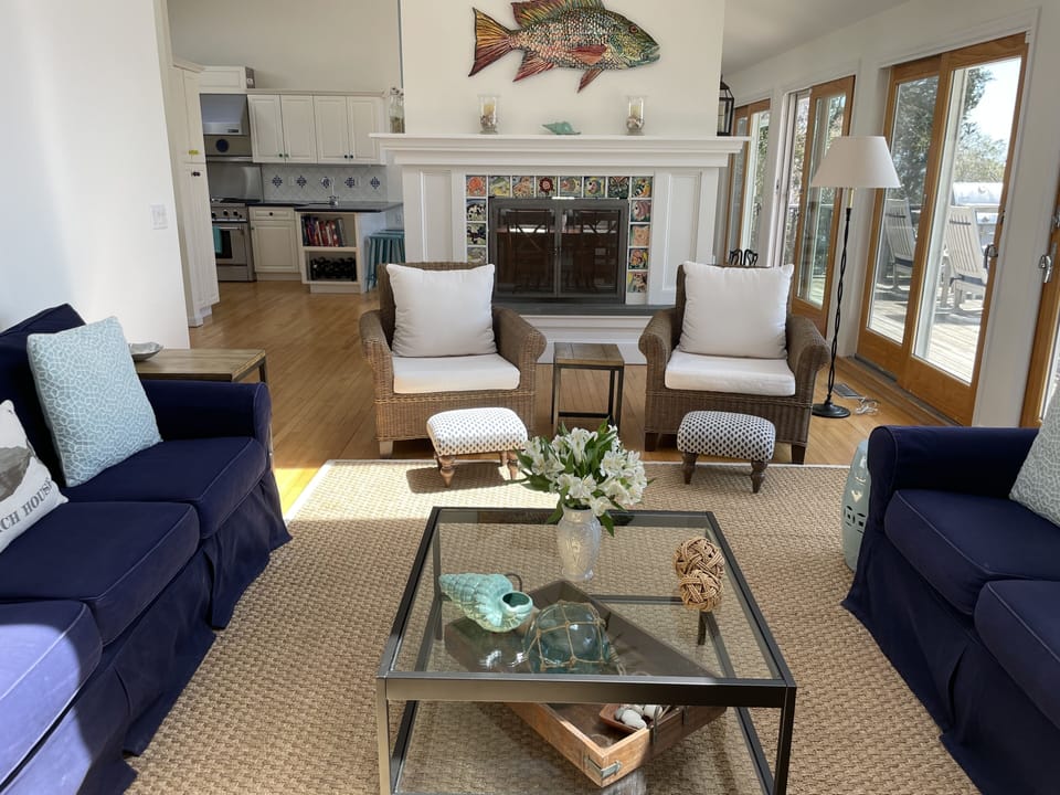 Living Room looking toward Dining and Kitchen