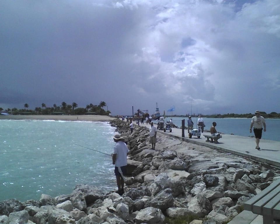 Fort Pierce ocean inlet is great but for fishing and walking!