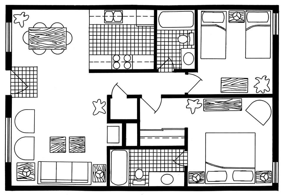 2-Bedroom Condo Layout