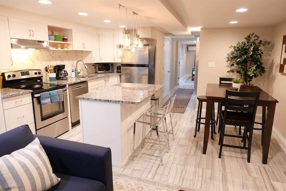 Full kitchen includes all essentials for whipping up a meal 