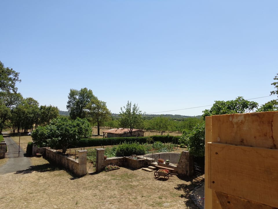 view at the enclosed courtyard