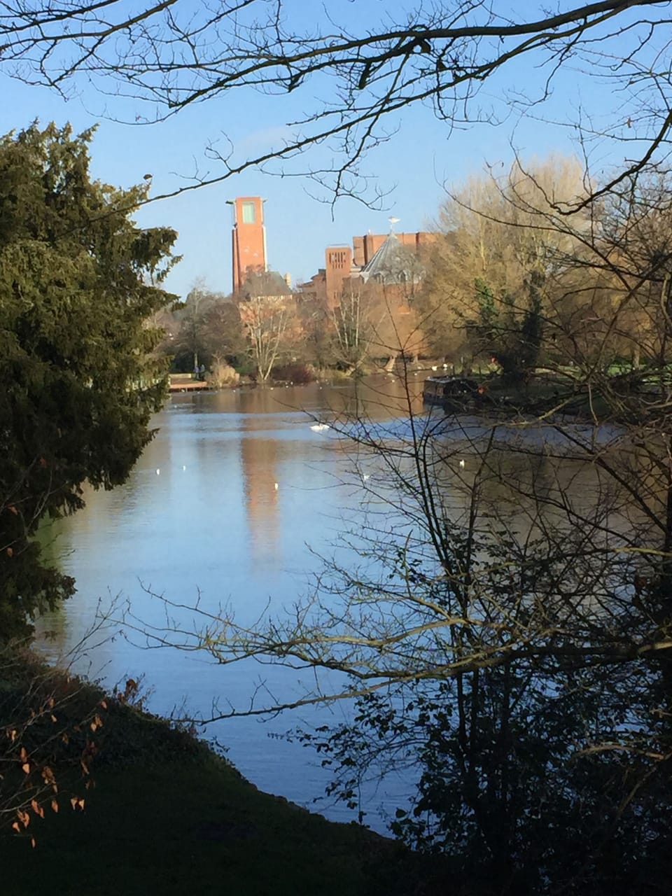 View across the River Avon to the RSC Theatre