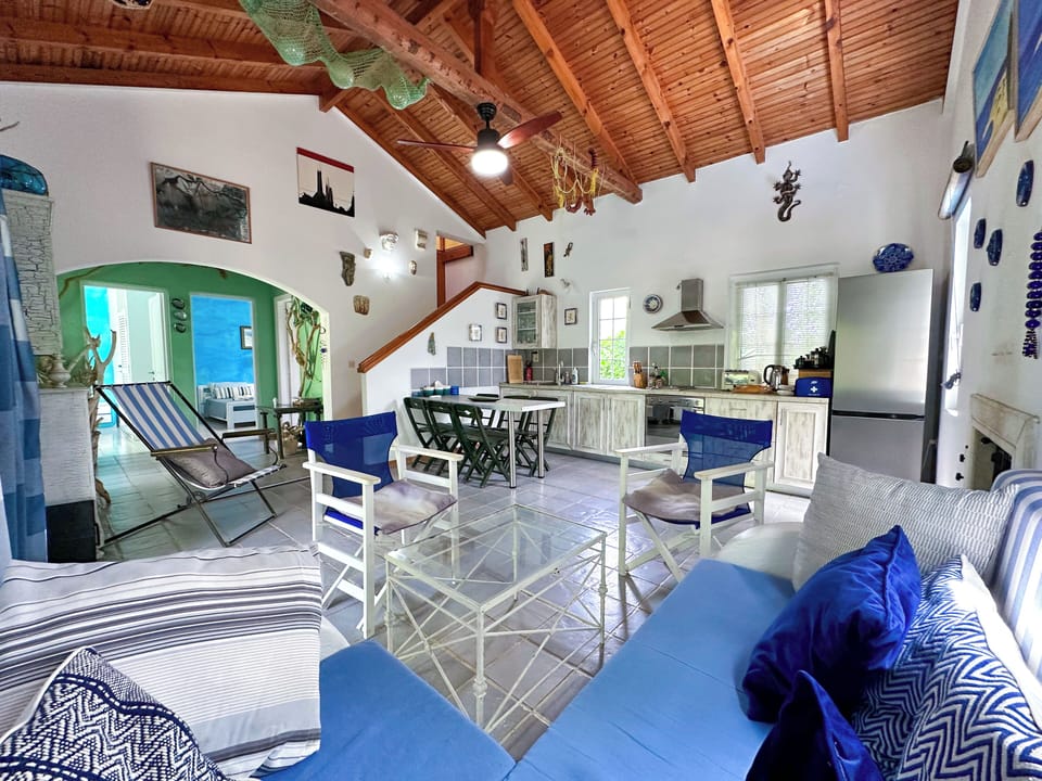 Large, airy main living space that stays cool and fresh through summer.